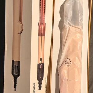Dyson Hair Straightener in Rose Gold and White